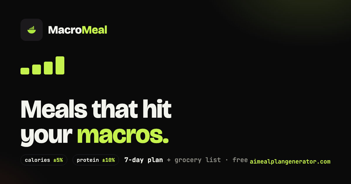 AI Meal Plan Generator